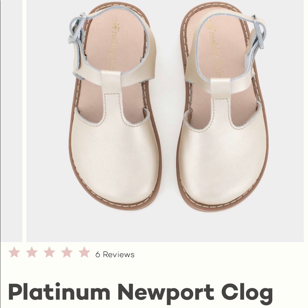 Freshly Picked Platinum Newport Clog